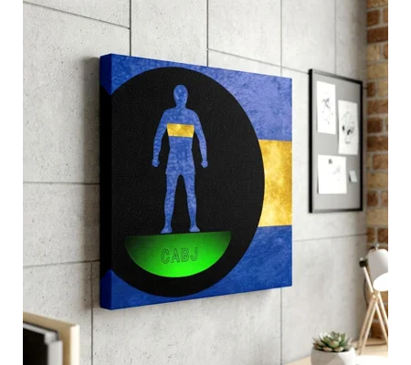 Boca Juniors-Inspired Football Figure Art 20 x 20in Canvas Print