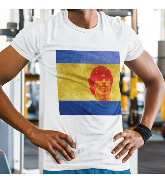 Diego Maradona Boca Juniors Iconic Legend White T-Shirt – Football Art Tribute Tee