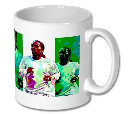 Bolton-Inspired Jay-Jay Okocha Tribute Art Mug – 10oz Football Gift
