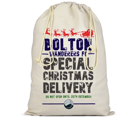 Bolton Christmas Football Delivery Santa Sack