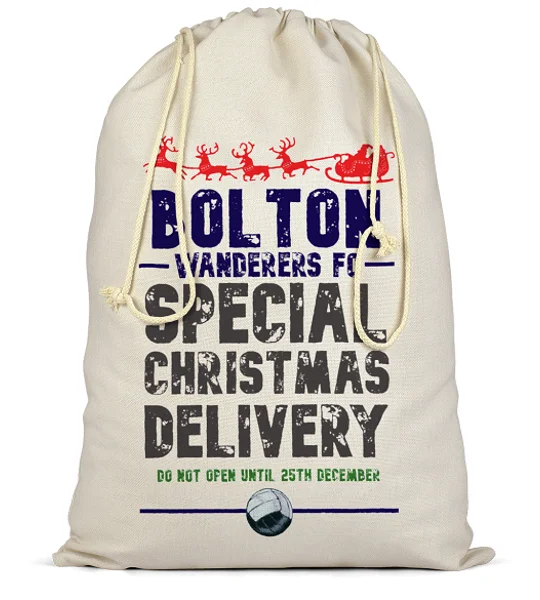 Bolton Christmas Football Delivery Santa Sack
