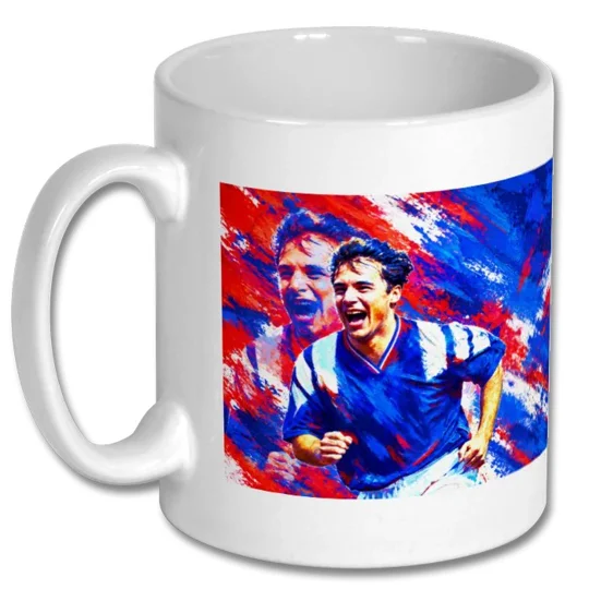 Bonnie Prince Ally McCoist Rangers-inspired tribute art mug