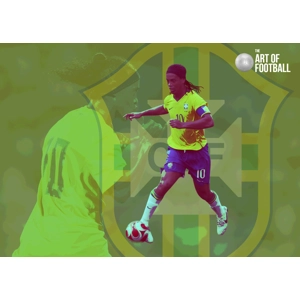 Brazil Ronaldinho Pop-art Digital Print