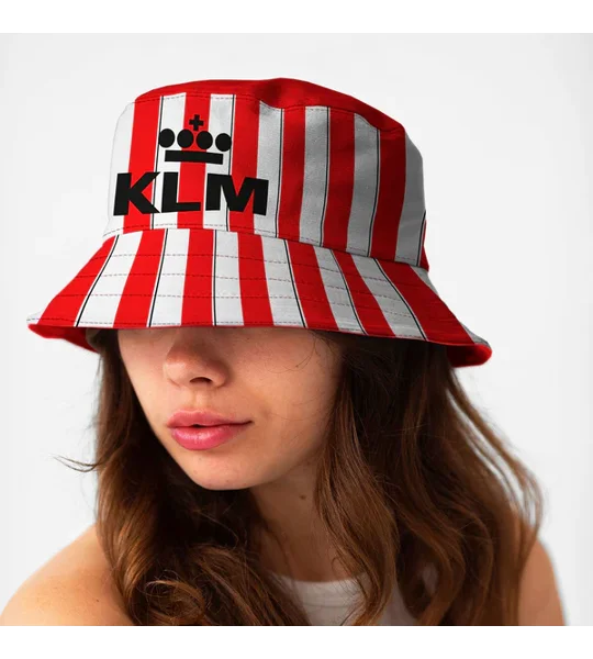 Brentford 1989 Home-Inspired Retro Fans Bucket Hat — Classic football-inspired bucket hat featuring a bold red-and-white design based on Brentford’s iconic 1989 home colours, perfect for matchdays and retro football fans.