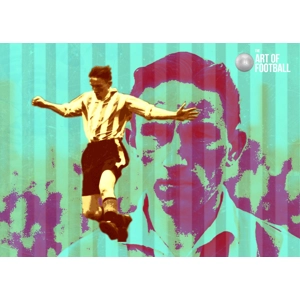 Brentford Jim Towers Retro Vintage Digital Print