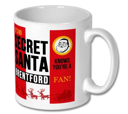 Brentford Secret Santa Christmas Gift Mug