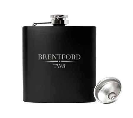 Brentford TW8-Inspired 6oz Luxury Hip Flask | Football Gift