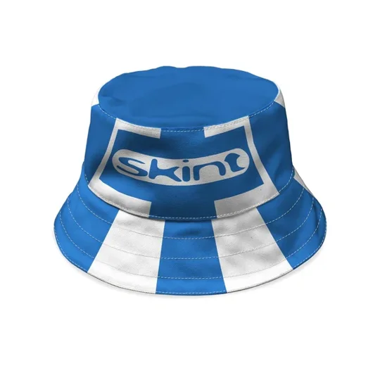 Brighton-inspired 1999 retro football bucket hat made from heavyweight 380gsm canvas
