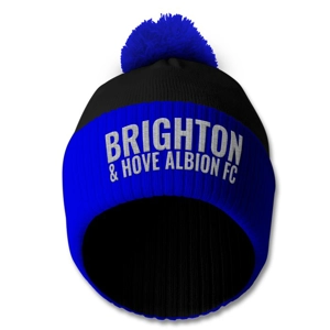 Brighton Embroidered Retro-Style Bobble Hat
