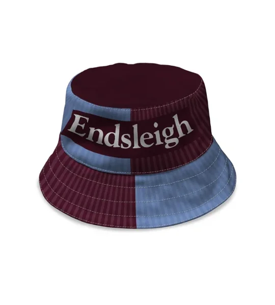 Retro Burnley-inspired bucket hat based on the club's 1998 home style
