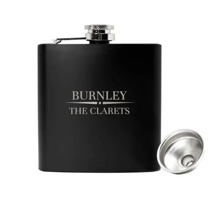 Burnley-Inspired 6oz Luxury Hip Flask | Clarets Football Fan Gift