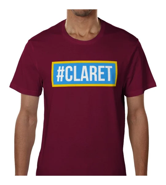Claret Hashtag Fan T-Shirt