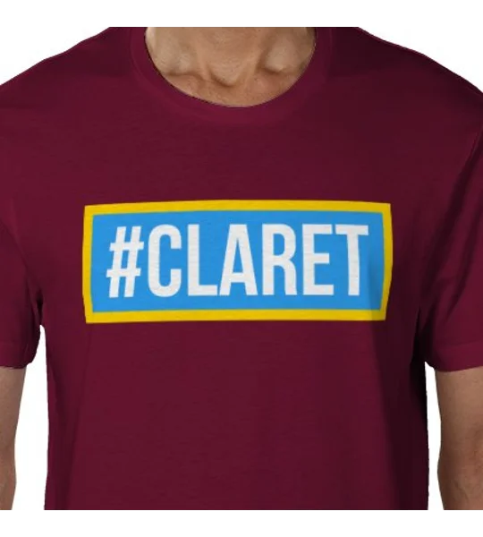 Claret Hashtag Fan T-Shirt