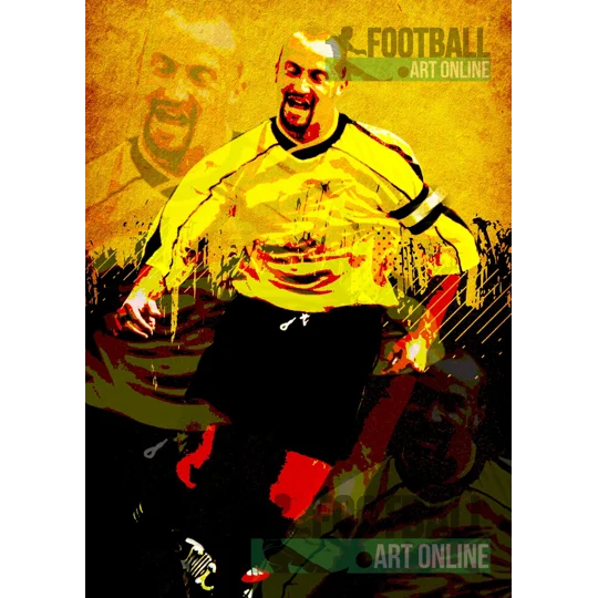 Burton-Inspired Stridey Club Legend abstract football art print