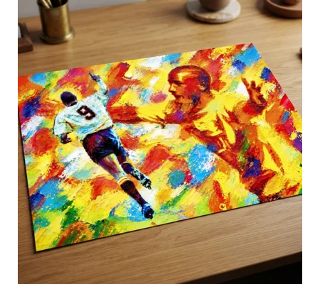 Cambridge United-Inspired Dion Dublin Retro Digital Art Print