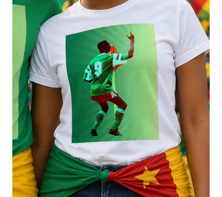 Cameroon 1990 | Roger Milla-inspired Iconic World Cup Legend White T-shirt