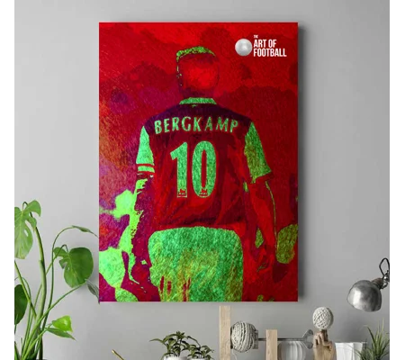 Arsenal Dennis Bergkamp Canvas Wall Art | Iconic Football Artwork