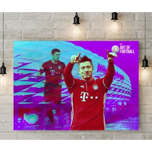 FC Bayern Munich Robert Lewandowski Pop-art Canvas Print