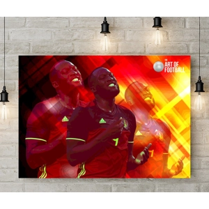 Belgium Romelu Lukaku Pop-art Canvas Print