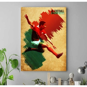 Benfica Eusebio Iconic Legend Canvas Print