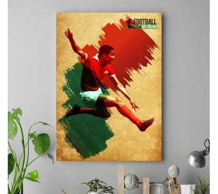 Benfica Eusebio Iconic Legend Canvas Print