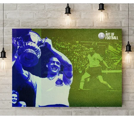 Bolton Nat Lofthouse Legend Pop-art Canvas Print