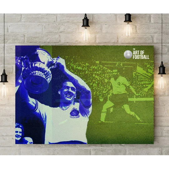 Bolton Nat Lofthouse Legend Pop-art Canvas Print
