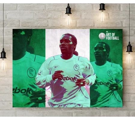 Bolton Jay-jay Okocha Pop-art Canvas Print
