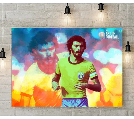 Brazil Socrates Iconic Pop-art Canvas Print