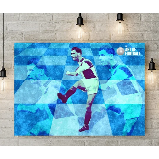 Bristol Rovers Geoff Bradford Iconic Legend Canvas Print