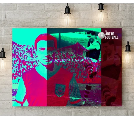Burnley Jimmy Mcilroy Legend Retro Pop-art Canvas Print