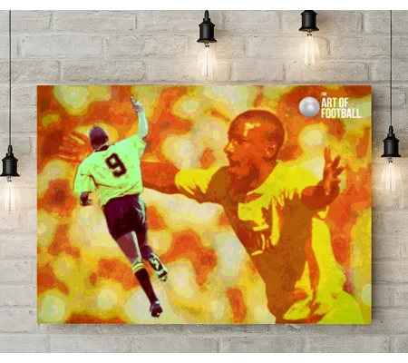 Cambridge United FC Dion Dublin Iconic Legend Pop-art Canvas Print