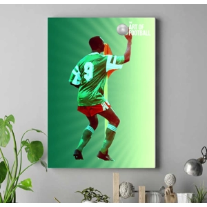 Cameroon Roger Milla Iconic 1990 World Cup Legend Canvas P..
