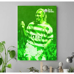 Celtic Henrik Larsson Iconic Legend Canvas Print