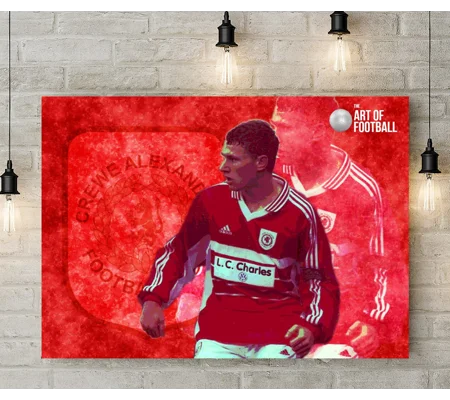 Crewe Alexandra FC Seth Johnson Iconic Legend Canvas Print