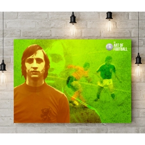Holland Johan Cruyff Iconic Pop-art Canvas Print