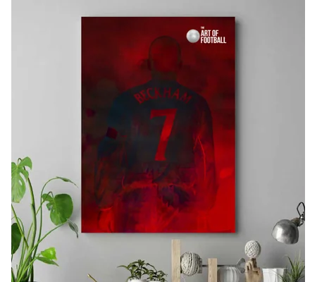 England David Beckham No7 Canvas Print