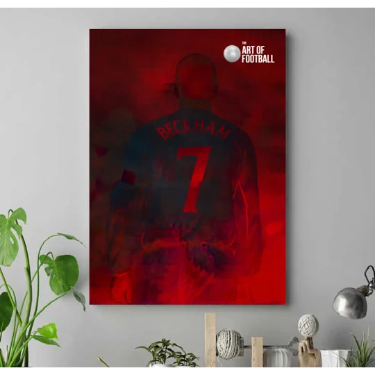 England David Beckham No7 Canvas Print