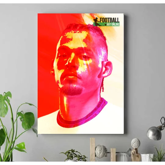 ENGLAND Kalvin Phillips Abstract Style Canvas Print