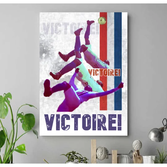 Escape to Victory Pelé Bicycle Kick “Victoire” Canvas Print | Iconic Movie Art