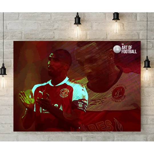 Fleetwood Town FC Nathan Pond Legend Canvas Print