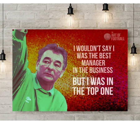 Nottingham Forest Brian Clough Quote Pop-art Canvas Print