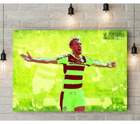 Forest Green Rovers FC Christian Doidge Wembley Play-off Canvas Print