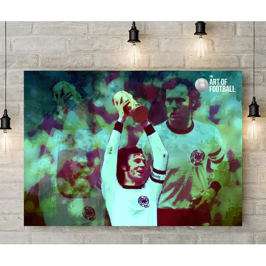 Germany Franz Beckenbauer Iconic World Cup Retro Canvas Print