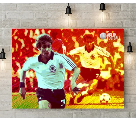 Germany Pierre Littbarski Iconic Legend Canvas Print