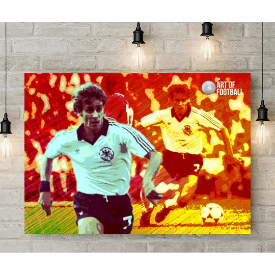 Germany Pierre Littbarski Iconic Legend Canvas Print