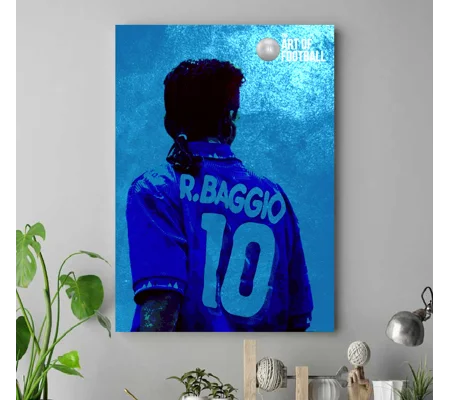 Italy Roberto Baggio Iconic Legend Canvas Print
