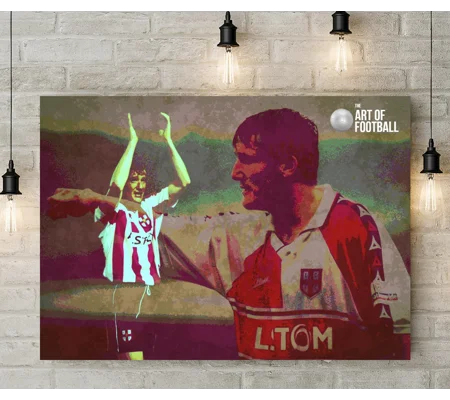 Lincoln City FC Grant Brown Iconic Legend Canvas Print