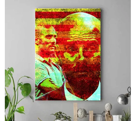 Manchester Josep Pep Guardiola Pop-art Canvas Print | Football Wall Art