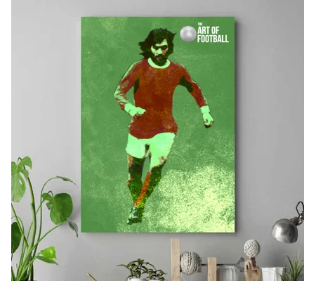 Manchester United FC George Best Iconic Vintage Canvas Print